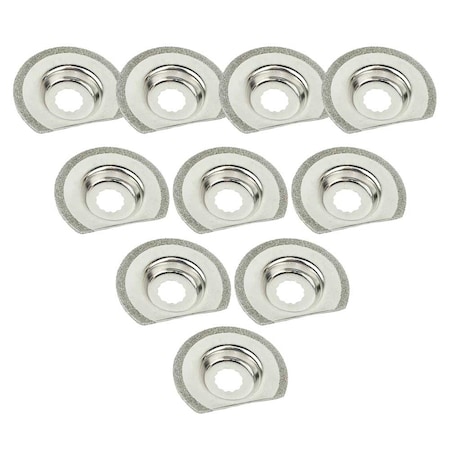 Versa Tool 63mm Semi Round Electroplated Diamond Grout Blade, 8mm Offset Mount, PK 10 SB10O